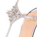 Christian Louboutin Lady Max 100mm Sandals Argento