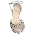 Christian Louboutin Jeannette SPiked 120mm Sandals Silver