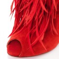 Christian Louboutin Single Ita 120mm Sandals Red