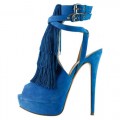 Christian Louboutin Change Of The Guard 140mm Sandals Blue
