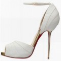 Christian Louboutin Armadillo Bride 120mm Sandals White