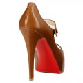 Christian Louboutin No Barre 140mm Mary Jane Pumps Brown