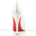 Christian Louboutin Very Prive 120mm Peep Toe Pumps Off White