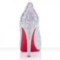 Christian Louboutin Very Riche Strass 120mm Peep Toe Pumps Crystal