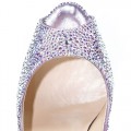 Christian Louboutin Very Riche Strass 120mm Peep Toe Pumps Crystal