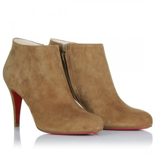 Christian Louboutin Belle 80mm Ankle Boots Brown
