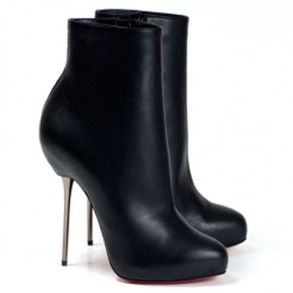 Christian Louboutin Big Lips Booty 120mm Ankle Boots Black