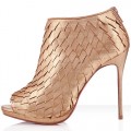 Christian Louboutin Diplonana 120mm Ankle Boots Gold