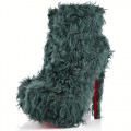 Christian Louboutin Daf Booty 160mm Ankle Boots Turquoise