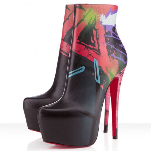 Christian Louboutin Daf Booty 160mm Ankle Boots Multicolor
