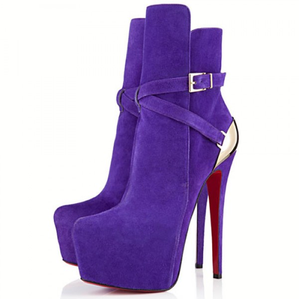 Christian Louboutin Equestria 160mm Ankle Boots Parme