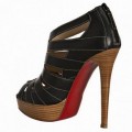 Christian Louboutin Pique Cire 140mm Ankle Boots Black