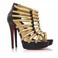 Christian Louboutin Romaine 140mm Ankle Boots Gold