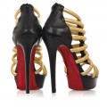 Christian Louboutin Romaine 140mm Ankle Boots Gold