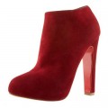Christian Louboutin Vicky Booty 120mm Ankle Boots Red