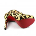 Christian Louboutin Miss Fast Plato 120mm Ankle Boots Leopard