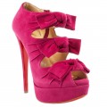 Christian Louboutin Madame Butterfly 140mm Ankle Boots Pink