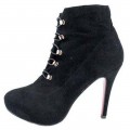 Christian Louboutin Fifre Corset 120mm Ankle Boots Black