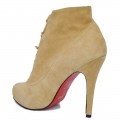 Christian Louboutin Fifre Corset 120mm Ankle Boots Camel