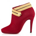 Christian Louboutin Marychal 100mm Ankle Boots Red