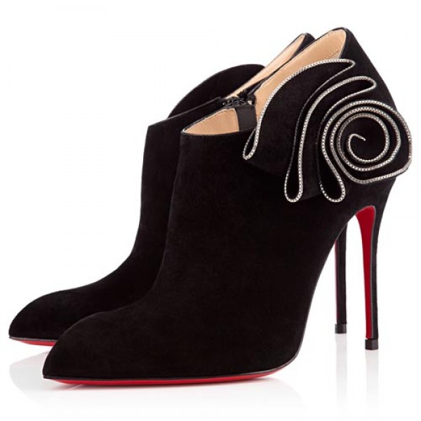 Christian Louboutin Mrs Baba 100mm Ankle Boots Black
