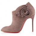 Christian Louboutin Mrs Baba 100mm Ankle Boots Taupe
