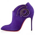Christian Louboutin Mrs Baba 100mm Ankle Boots Parme