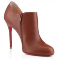 Christian Louboutin Safety 100mm Ankle Boots Brown