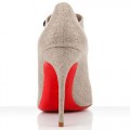 Christian Louboutin Loubout 100mm Ankle Boots Taupe