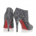 Christian Louboutin Globe 100mm Ankle Boots Grey