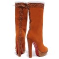 Christian Louboutin Step N Roll 140mm Boots Brown
