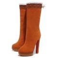 Christian Louboutin Step N Roll 140mm Boots Brown