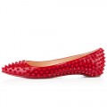 Christian Louboutin Pigalle Spiked Ballerinas Red