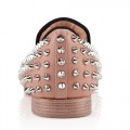 Christian Louboutin Rolling Spikes Loafers Nude