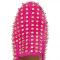 Christian Louboutin Rolling Spikes Loafers Rose Matador