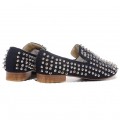Christian Louboutin Rolling Spikes Loafers Blue