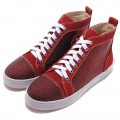 Christian Louboutin Louis TarTaupe Sneakers Red