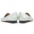 Christian Louboutin Strass Loafers White