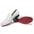 Christian Louboutin Strass Loafers White