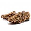 Christian Louboutin Rollerboy Spikes Loafers Leopard