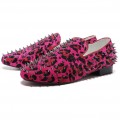 Christian Louboutin Rollerboy Spikes Loafers Rose Matador