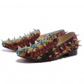 Christian Louboutin Rollerboy Spikes Loafers Multicolor
