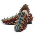 Christian Louboutin Rollerboy Spikes Loafers Multicolor