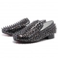 Christian Louboutin Rollerboy Spikes Loafers Grey