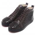 Christian Louboutin Louis Spikes Sneakers Chocolate