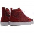 Christian Louboutin Louis Strass Sneakers Red