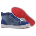 Christian Louboutin Louis Rhinestones Sneakers Blue