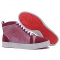 Christian Louboutin Louis Rhinestones Sneakers Red