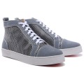 Christian Louboutin Louis Rhinestones Sneakers Grey