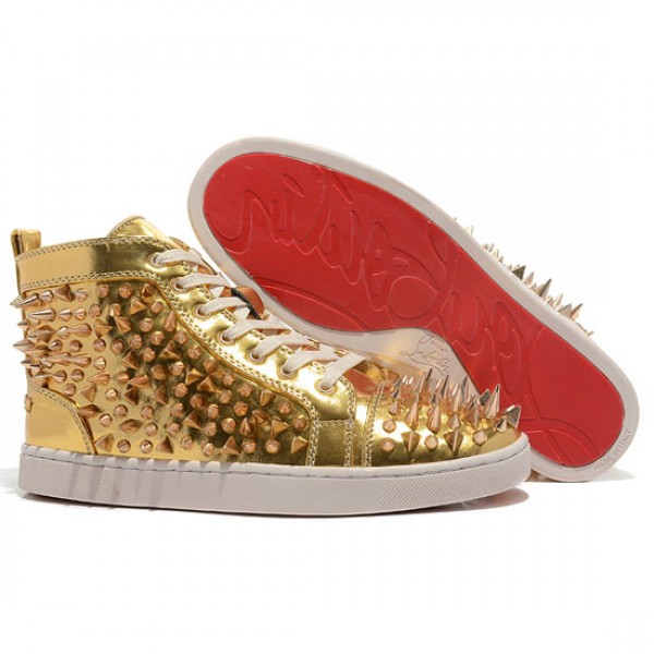 Christian Louboutin Louis Pik Pik Sneakers Gold